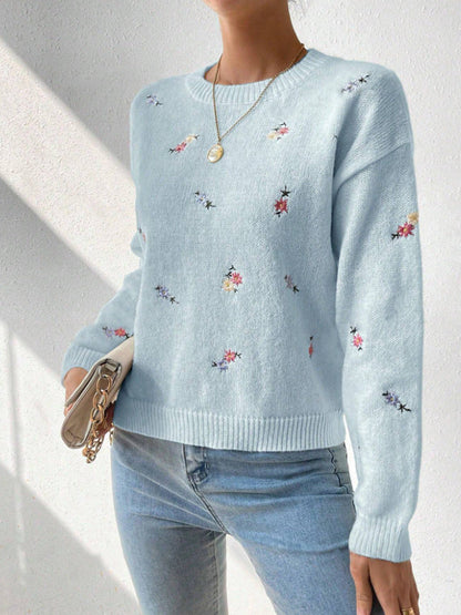Vrouwelijke Zomerjurk Bloemenprint Ronde Hals Casual