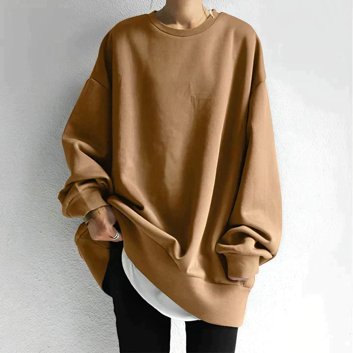 Damestrui Oversized Casual Lange Mouwen Zwart Comfortabel