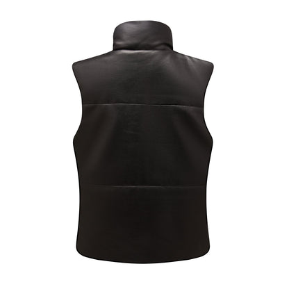 Dames Bodywarmer Warm Gewatteerd Met Hoge Kraag