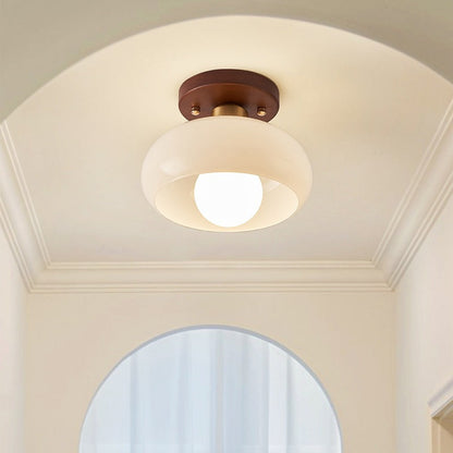 Sansoti | Bauhaus Plafondlamp French Cream – Crème LED Plafondlamp voor Slaapkamer & Woonkamer