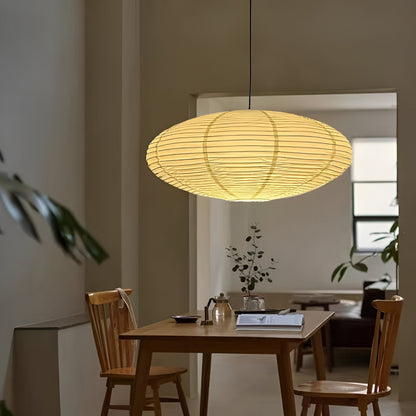Plafondlamp Mulberry Papier Japandi Design Ø50 Ø60 LED Dimbaar Wit Geometrisch