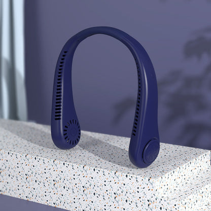 Draagbare Nekventilator Oplaadbaar 3 Snelheden LED-Display Handsfree Koeling voor Sport Outdoor Reizen