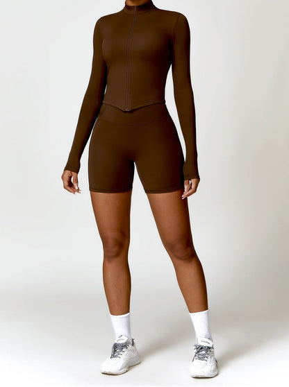 Vrouwelijke Sportshorts Hoge Taille Naadloos Comfortabel