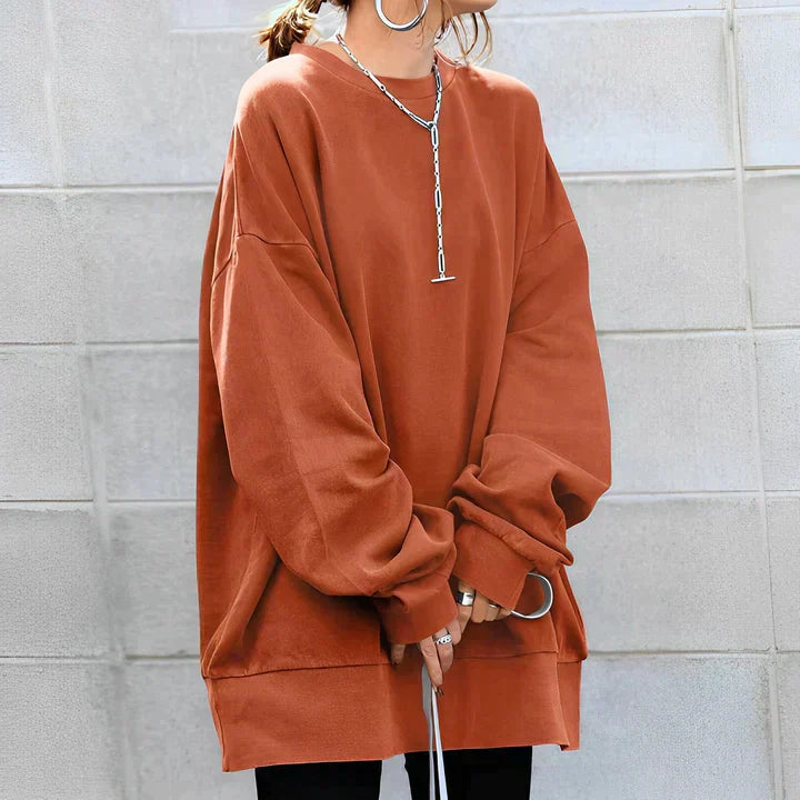 Damestrui Oversized Casual Lange Mouwen Zwart Comfortabel