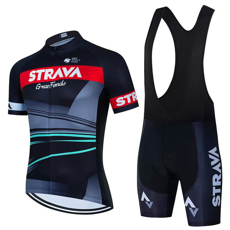 Fietspak voor Mannen - Ademende Fietsshirt en Broek Set