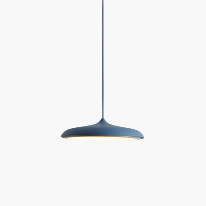 Scandinavische ultradunne schijfvormige hanglamp met diffuus ledlicht voor moderne interieurs