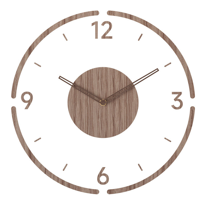 Scandinavische Houten Wandklok 35 cm – Minimalistisch & Stil Design