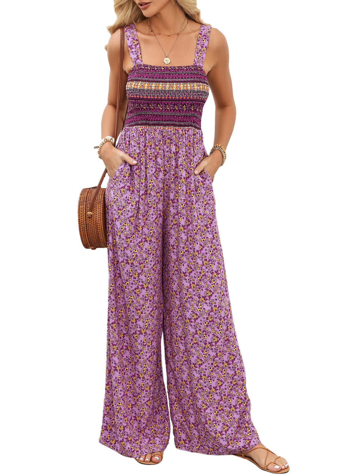 Dames Bohemien Jumpsuit Losse Pasvorm