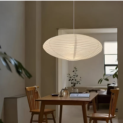 Plafondlamp Mulberry Papier Japandi Design Ø50 Ø60 LED Dimbaar Wit Geometrisch