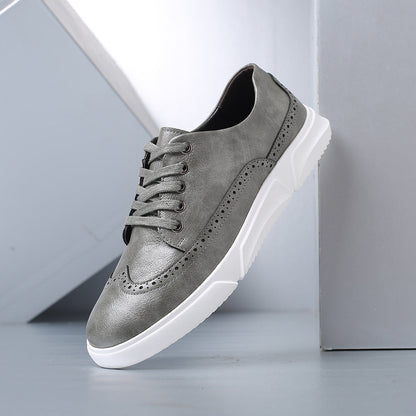Heren Leren Sneakers Comfortabel en Stijlvol voor Dagelijks Gebruik