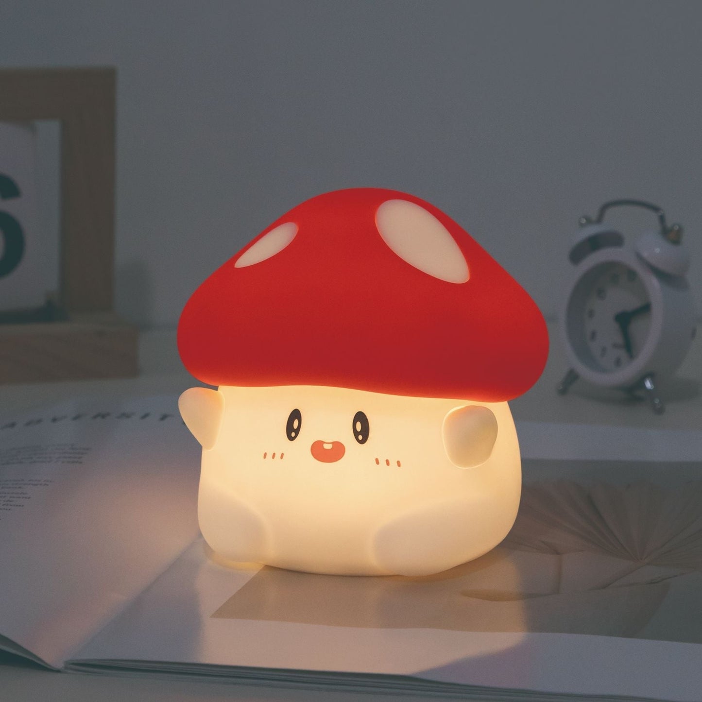 Kleurrijke LED Paddenstoel Nachtlamp met Squishy Materiaal voor Kinderkamer