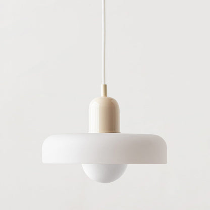 Moderne Hanglamp met Gekleurd Glas 25/35cm E27 Verstelbaar Minimalistisch Design