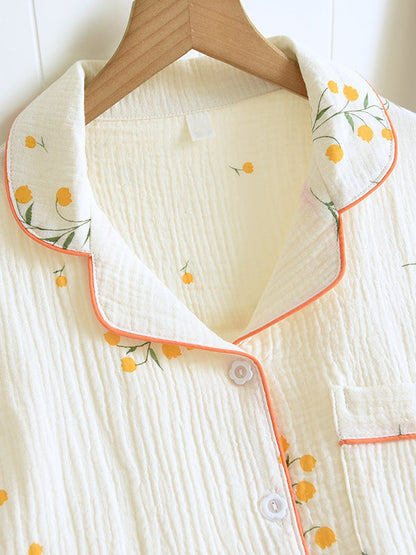 Vrouwen Pyjama Set Katoen Zacht Elegante Ontwerp