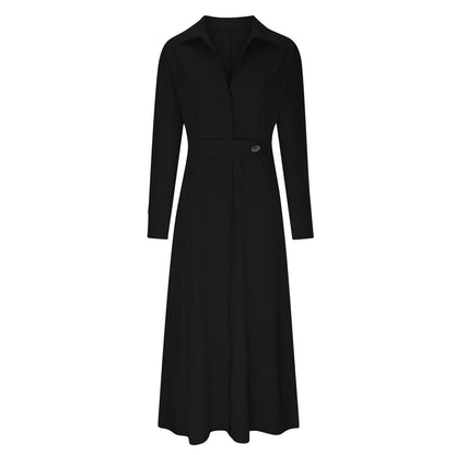 Lange Mouwen Jurk Vrouwelijk Elegante Stijl