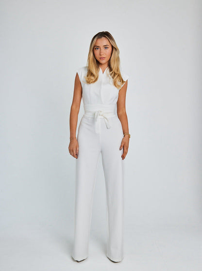 Jumpsuit met Wijde Pijpen voor Vrouwelijke Stijl