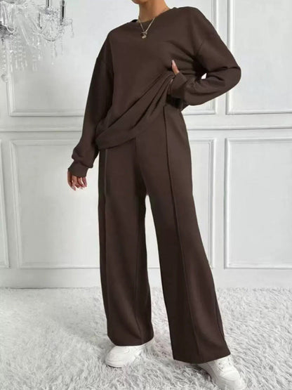 Zachte Dames Loungewear Set Comfortabele Pasvorm
