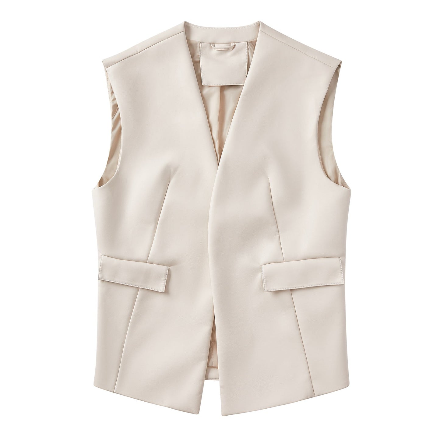 Dames Gilet van Imitatieleer Bodil Stijlvol