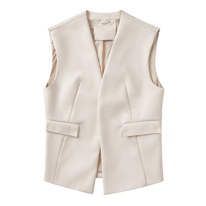 Dames Gilet van Imitatieleer Bodil Stijlvol