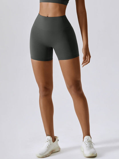 Vrouwelijke Sport Shorts Hoge Taille Zonder Naad Zacht en Comfortabel