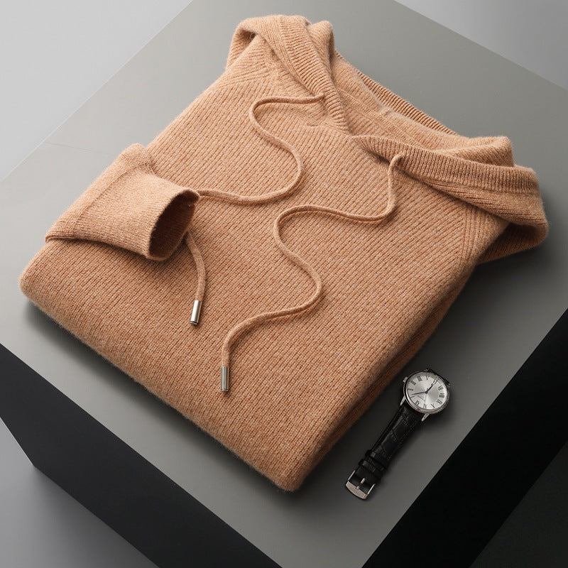 Variant image for Moe | Felpa Nera Con Cappuccio Uomo Casual-11