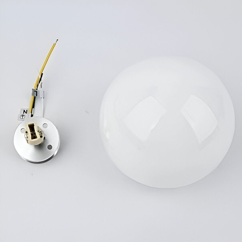Wandlamp Rond Gesatineerd Glas Minimalistisch Japandi Ø12 Ø20 Slaapkamer Hal