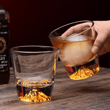 Whiskeyglas Edo Kiriko Handgemaakt Japans Kristal Set Houten Geschenkdoos Chamvin
