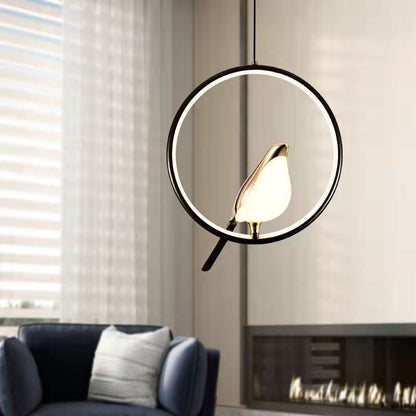 MrBird hanglamp Ø29 cm metaal zwart goud LED 3000K eetkamer slaapkamer vogel design verlichting modern decoratie