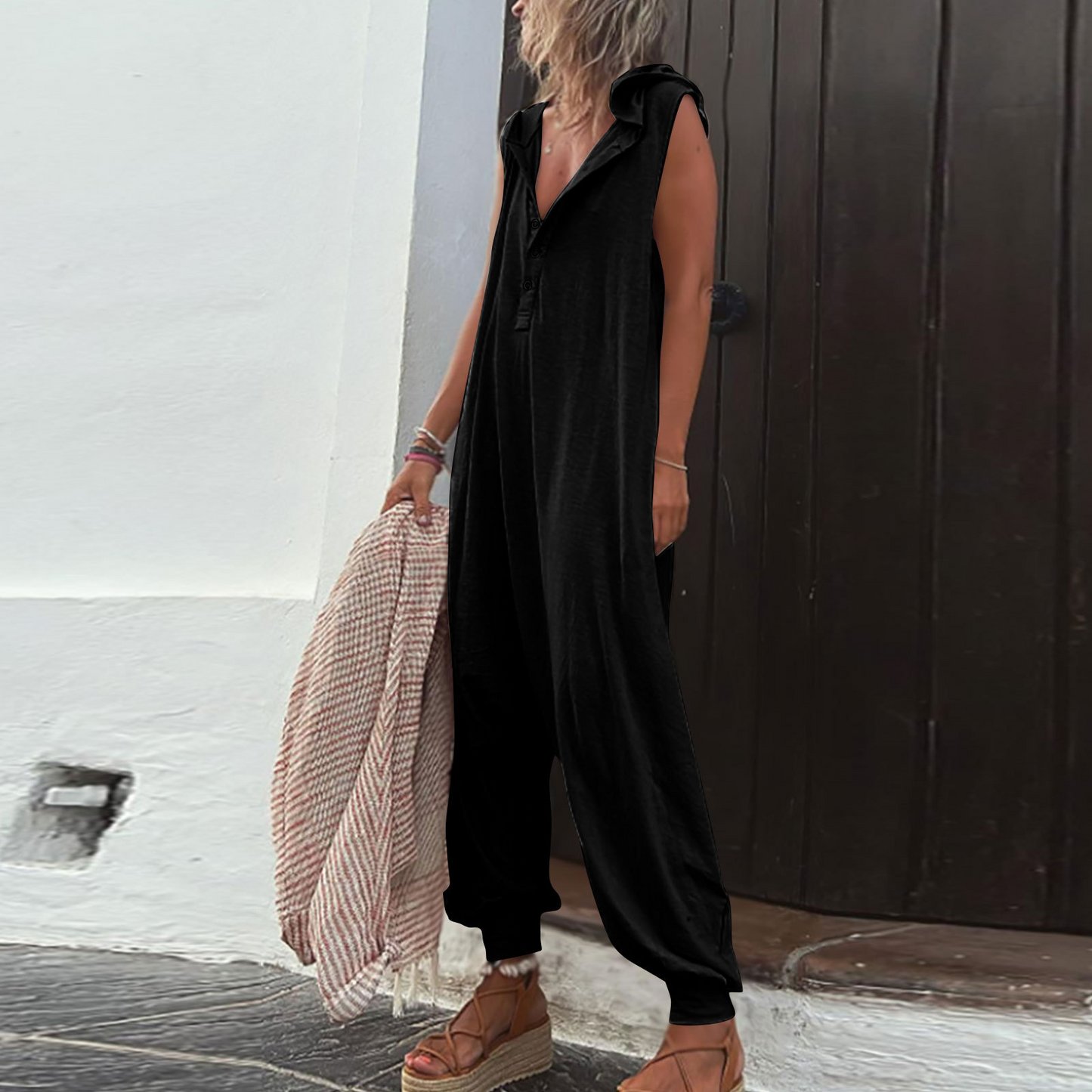 Zomerjurk Vrouwen Boho Jumpsuit Losse Fit