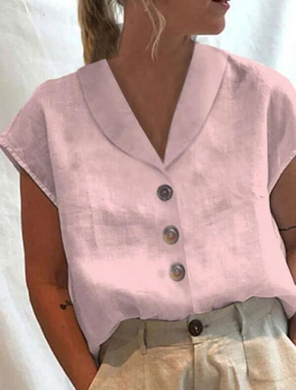 Modieuze Vrouwelijke Blouse Met Kraag Voor Dames
