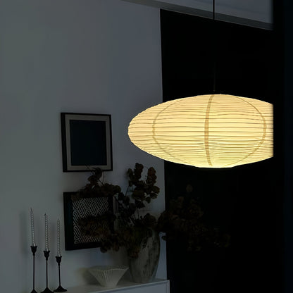 Plafondlamp Mulberry Papier Japandi Design Ø50 Ø60 LED Dimbaar Wit Geometrisch