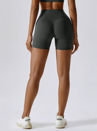 Vrouwelijke Sport Shorts Hoge Taille Zonder Naad Zacht en Comfortabel