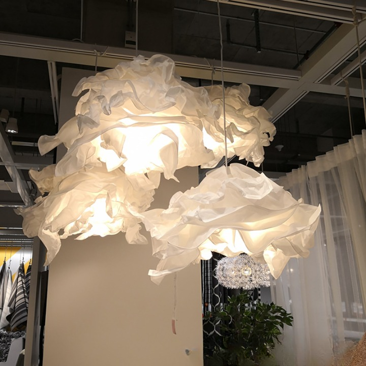 Hanglamp Wolk Papier LED 18W Nordic Japandi Ø43 Ø62 Ø85