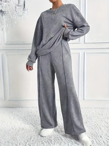 Zachte Dames Loungewear Set Comfortabele Pasvorm