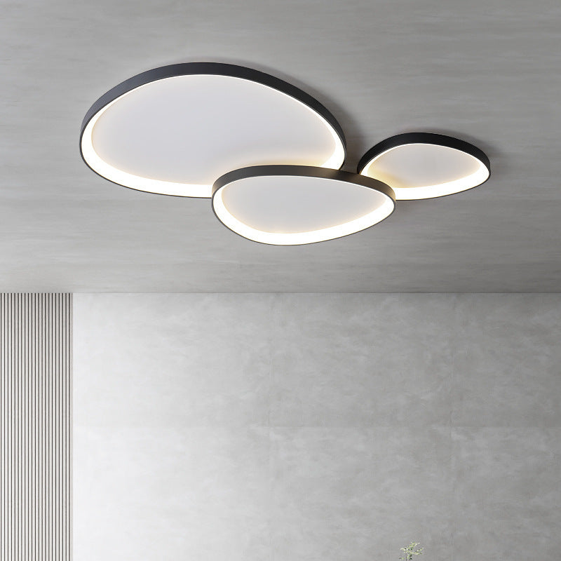 Moderne Armure plafondlamp aluminium acryl LED wit woonkamer slaapkamer design verlichting rond plafondlamp