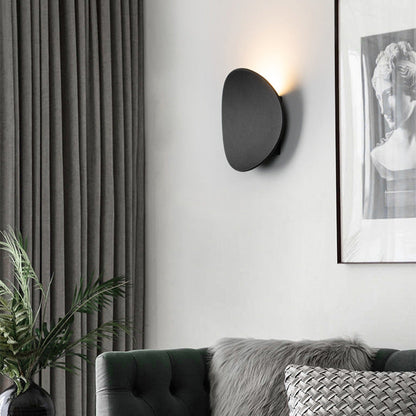 Metalen Wandlamp Schijf Aluminium LED 7W Zwart Wandverlichting Binnen Modern Minimalistisch Design Sfeerverlichting
