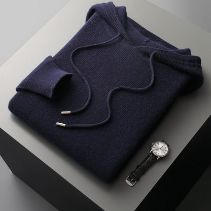 Variant image for Moe | Felpa Nera Con Cappuccio Uomo Casual-16