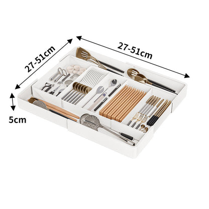 Lade Organizer Verstelbaar Flexibel Keuken Bureau Badkamer Opbergen Bestek Accessoires