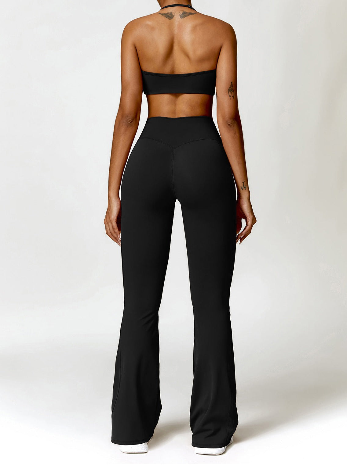 Vrouwelijke Bootcut Legging met Zakken Hoge Taille