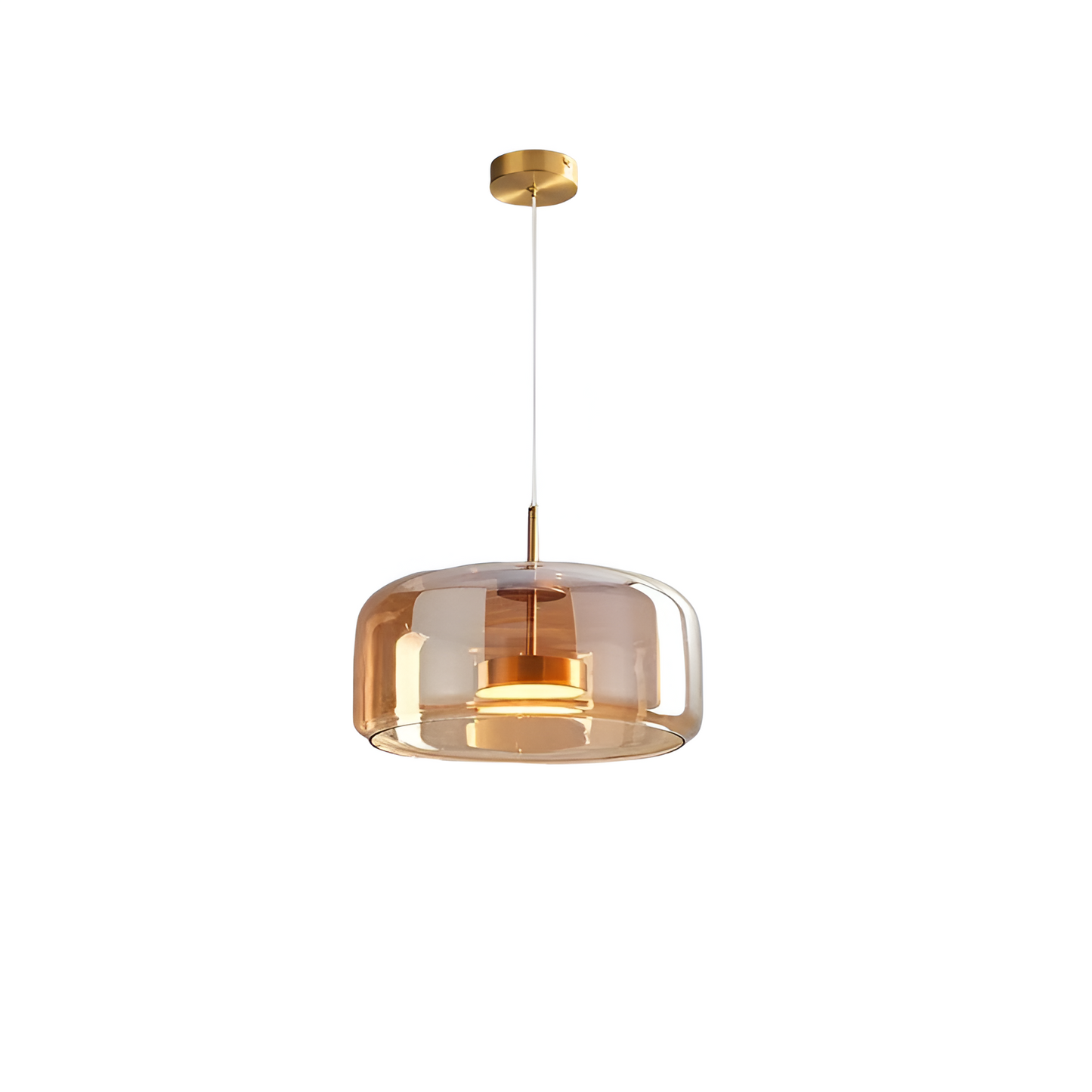 Hanglamp Rookglas Retro Trio Handgeblazen Dimbaar Verstelbaar Zwart