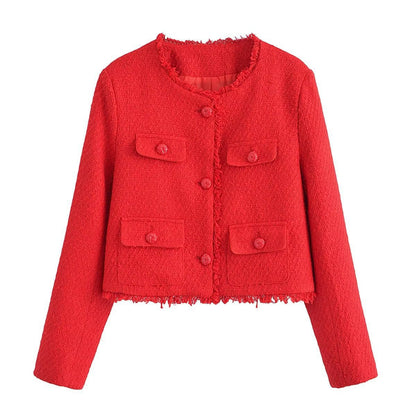Dames Blazer Bouclé Elegant Tijdloos Model