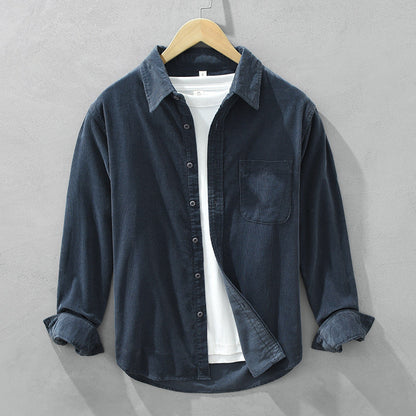 Retro Overhemd voor Heren - Corduroy Stof en Tijdloos Design