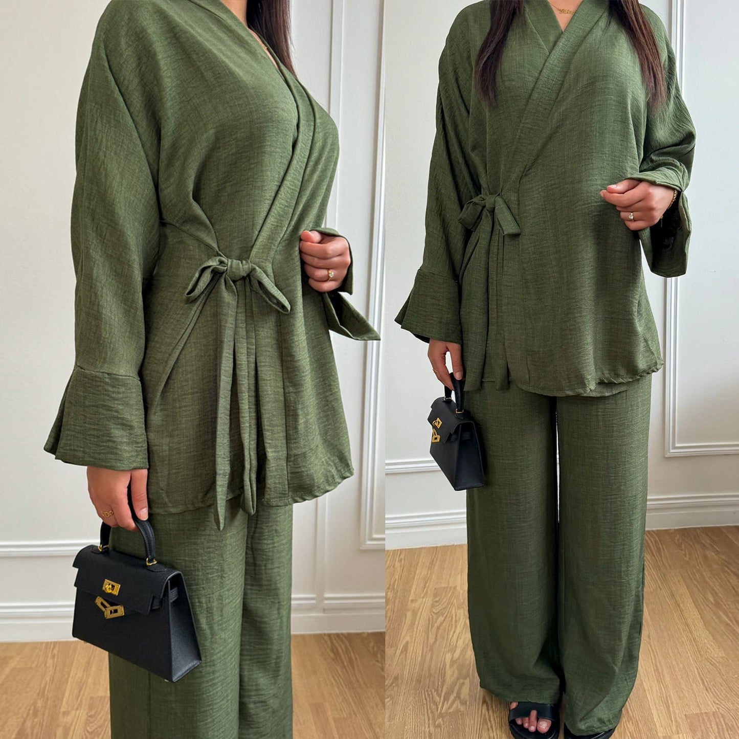 Dames Kimono Set Comfortabele Pasvorm