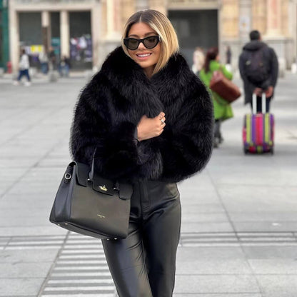 Vrouwelijke Bontjas Luxe Eva Model Winter - StudioMarella