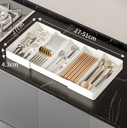 Lade Organizer Verstelbaar Flexibel Keuken Bureau Badkamer Opbergen Bestek Accessoires