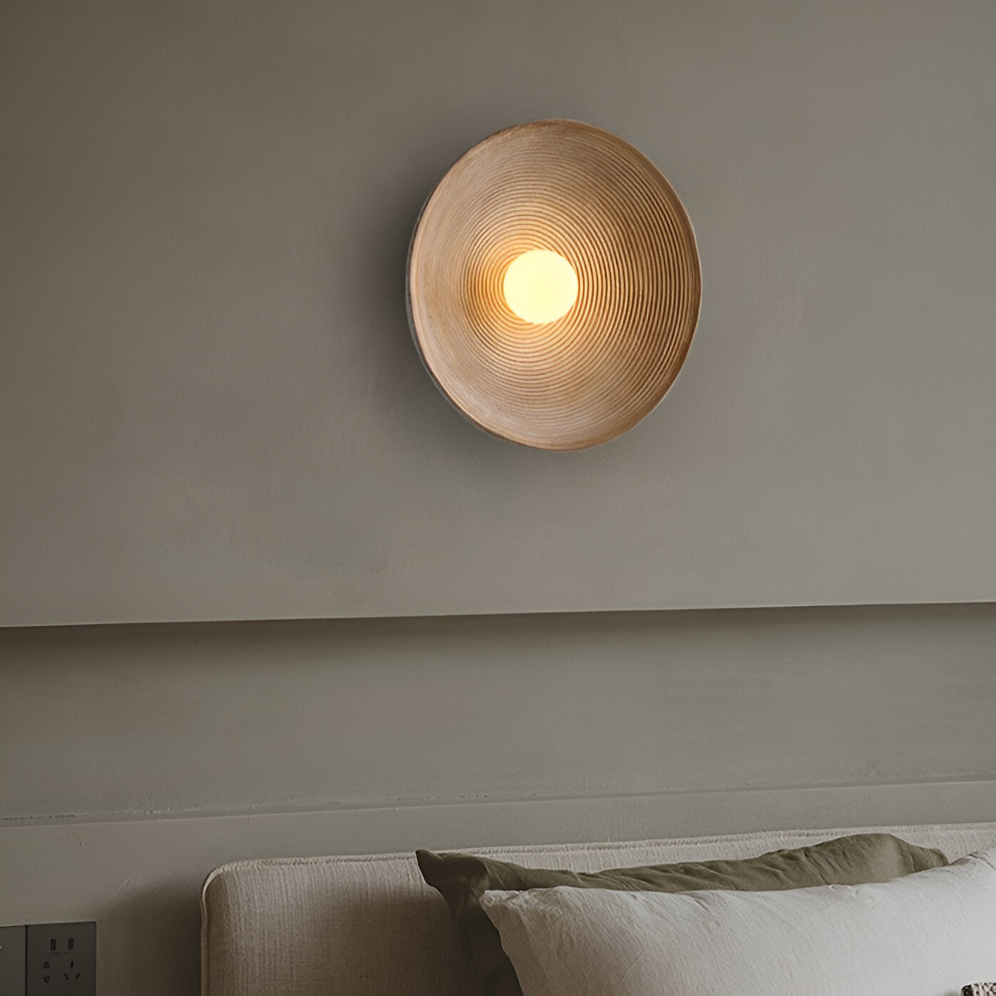 Wandlamp Rond Maan Design LED G4 Japandi Scandinavisch Ø20 Ø50