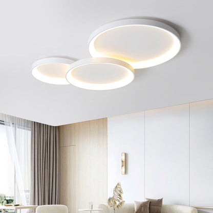 Minimalistische plafondlamp metaal acryl LED zwart woonkamer plafondverlichting modern design ringlamp