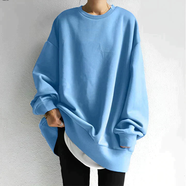 Zwarte Damestrui Oversized – Lange Mouwen Comfortabel Casual
