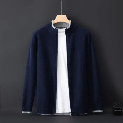 Elegante Herenjas Aurelio Stijlvol Zwarte Jas