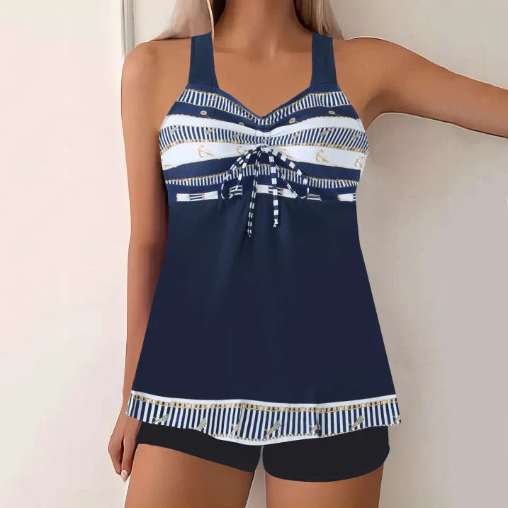 Tankini Dames Badpak Elegante Zwarte Classic Stijl