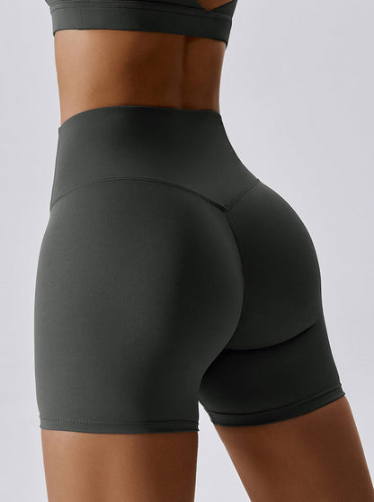 Vrouwelijke Sport Shorts Hoge Taille Zonder Naad Zacht en Comfortabel